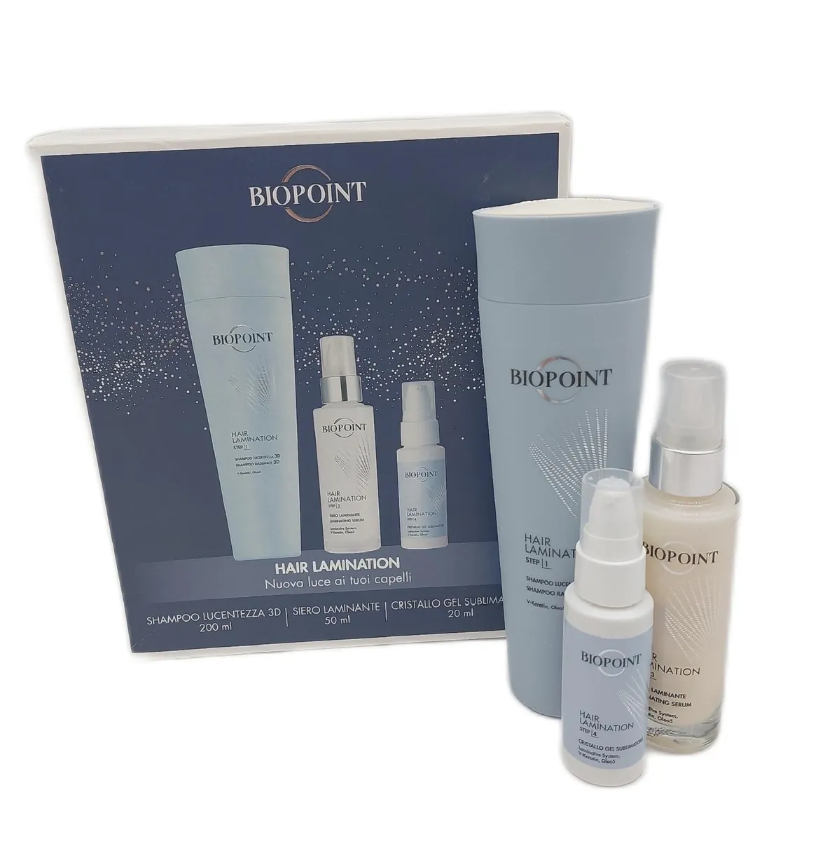 Biopoint Haarlaminierung Haarpflege Kit Haarlaminierung Glanz Shampoo 200 ml