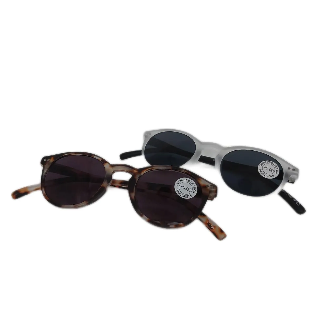 OPULIZE Zen Sonnen Leser Brille 2er Pack Kleine Runde Rahmen Federscharniere