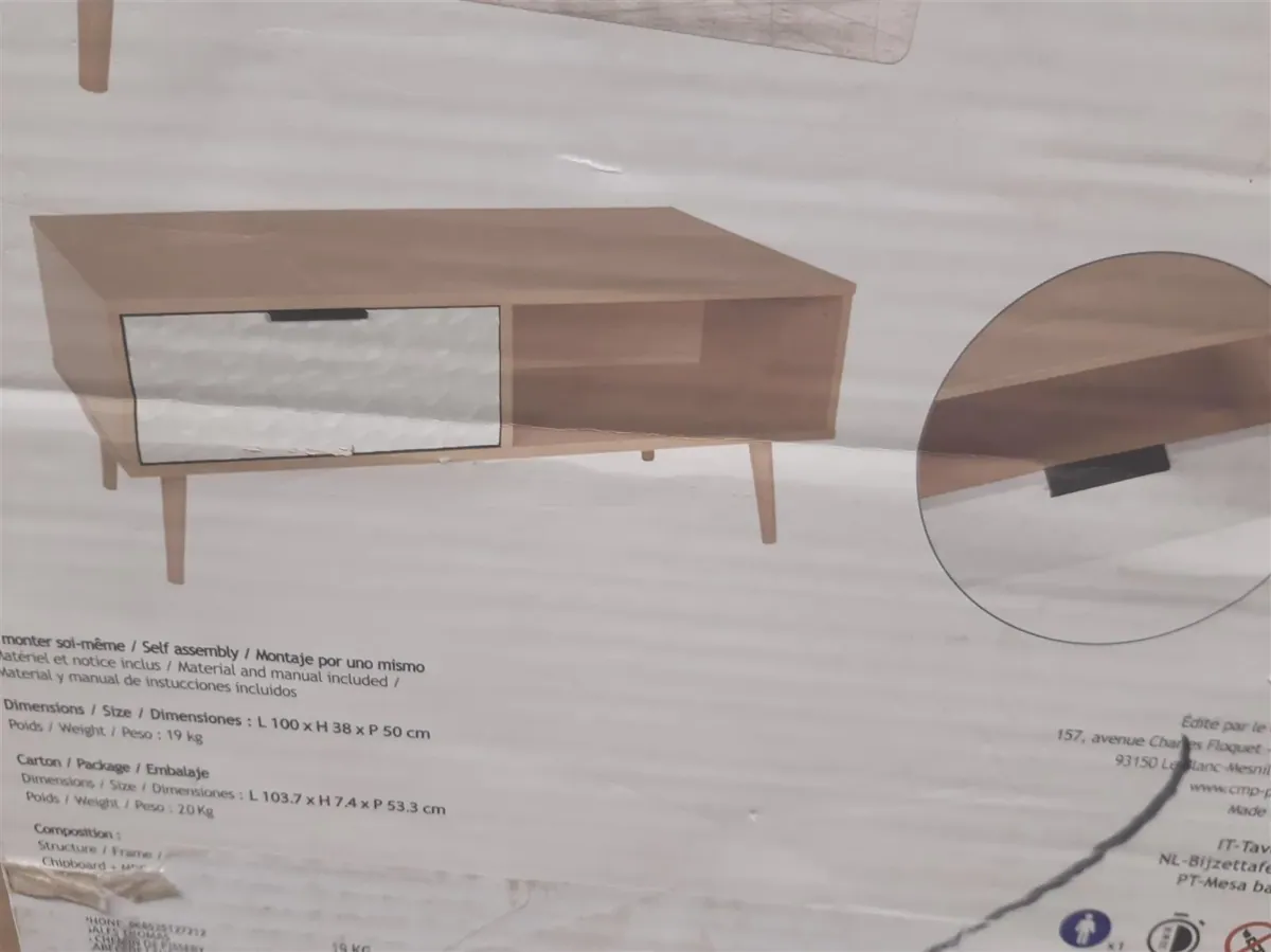 Home Deco Factory Couchtisch Wohnzimmermöbel HD7148 Tisch Eleganz für modernes Esszimmer Wohnzimmer