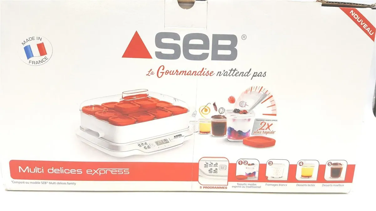 SEB Joghurtbereiter Küchengeräte YG661500 Multidelices Express