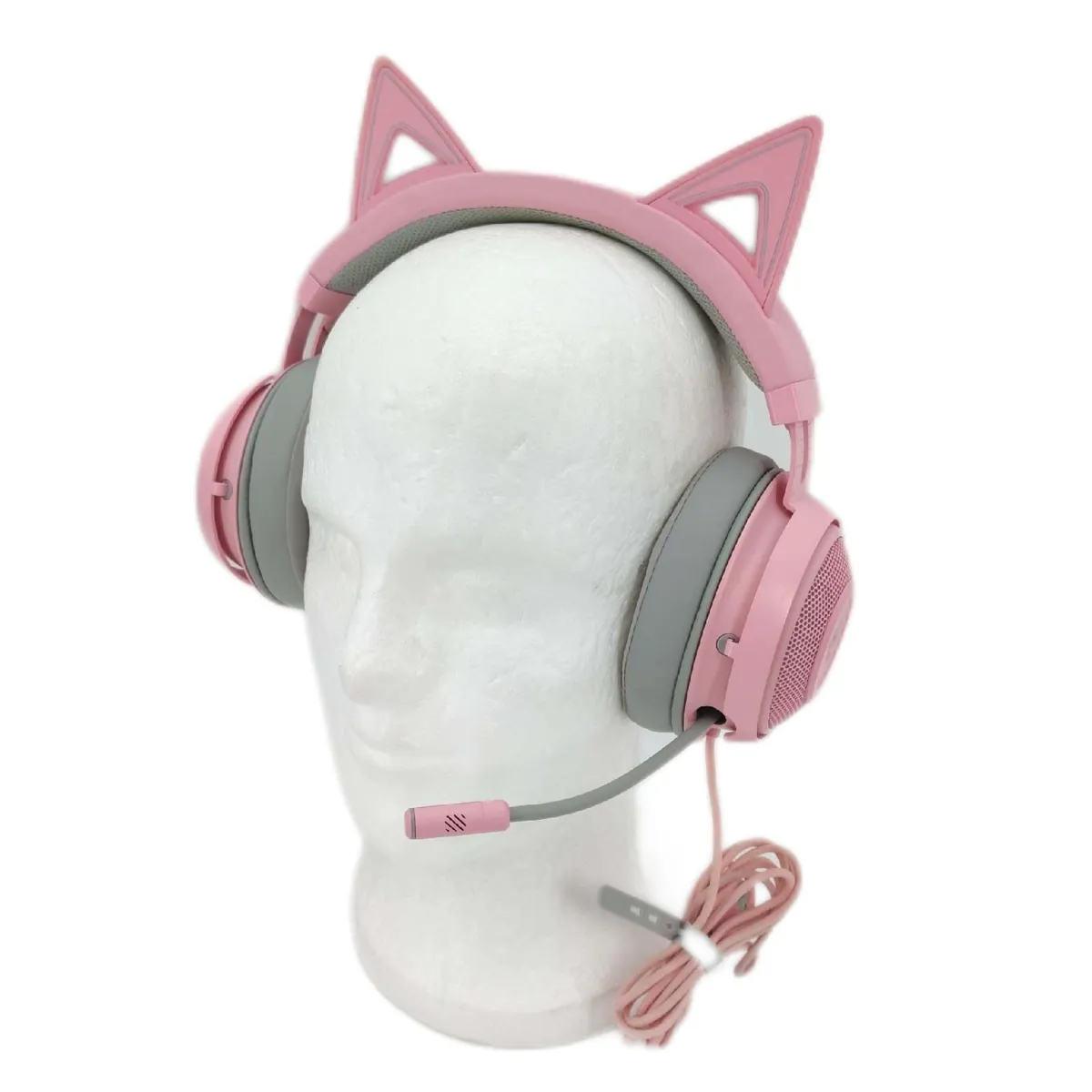 Razer Gaming Headset Kopfhörer Kraken Chrom Edition Katzenohren Gamer Equipment