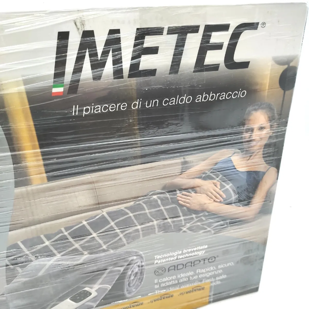 Imetec Bettdecke Elektrische Bettwaren Adapto Velvet Square Samtiger Stoff Smart
