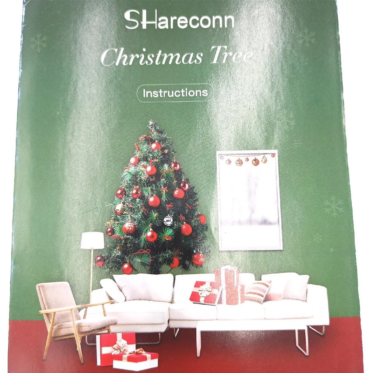 Shareconn Weihnachtsbaum Künstlicher Baum Tannenbaum 6 5ft Beleuchtet Festlich