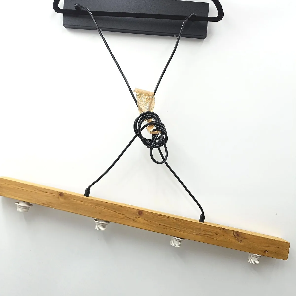 Reality Leuchten Pendelleuchte Beleuchtung Cameron R30654001 Holz Metall Stoffschirm exklusiv