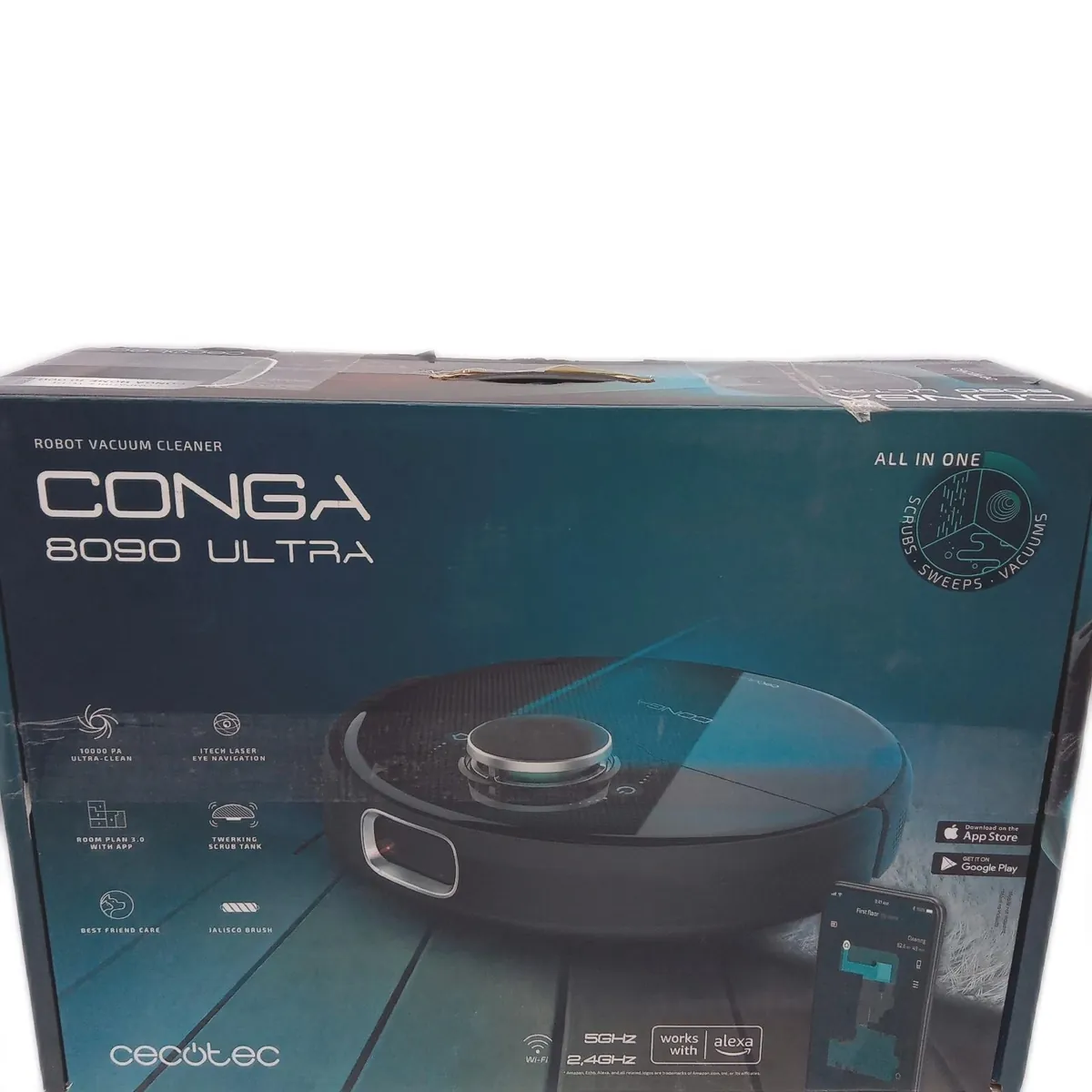 Cecotec Roboter Staubsauger Conga 8090 Ultra Lasertechnik unvoll