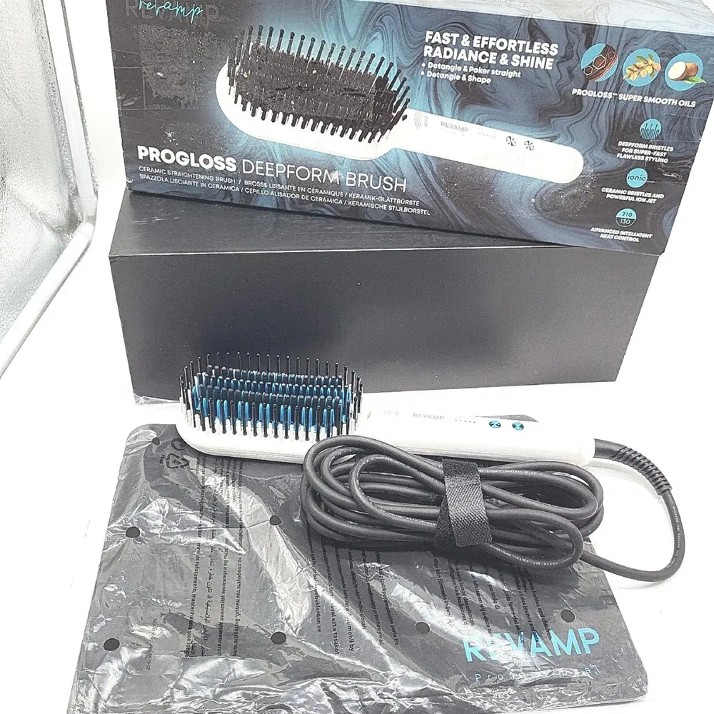 Revamp Haarbürste Haarpflege Progloss Deep Form Keramikbeschichtet Glättung