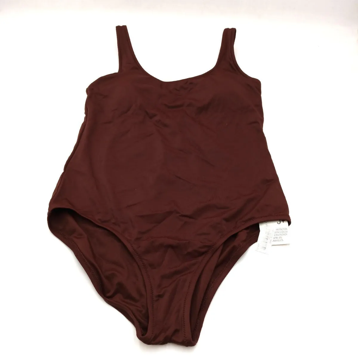 Amazon Essentials Badeanzug Damen Bademode Einteilig Rundhalsausschnitt Übergröße Modell
