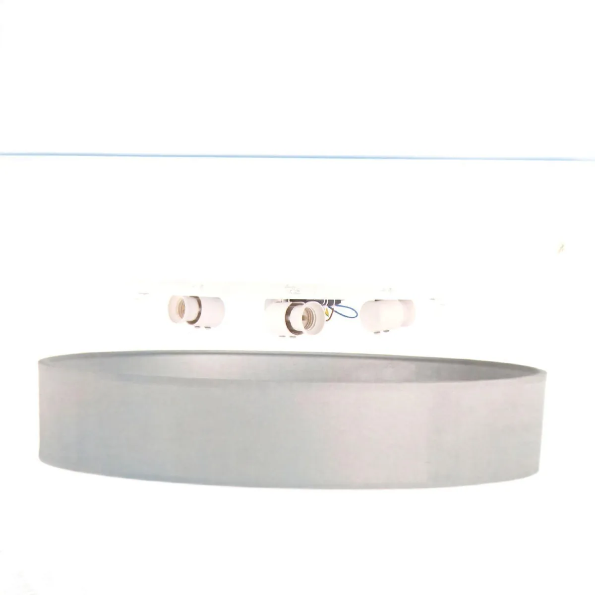 Smartwares Deckenleuchte Beleuchtung Kunststoff Grau 60 cm modern Wohnzimmerlampe für Wohnraum