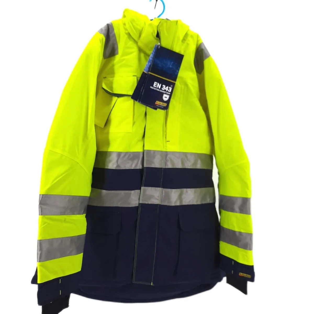 Blaklader Winterparka Damenbekleidung High Vis Gelb Marineblau XXXL
