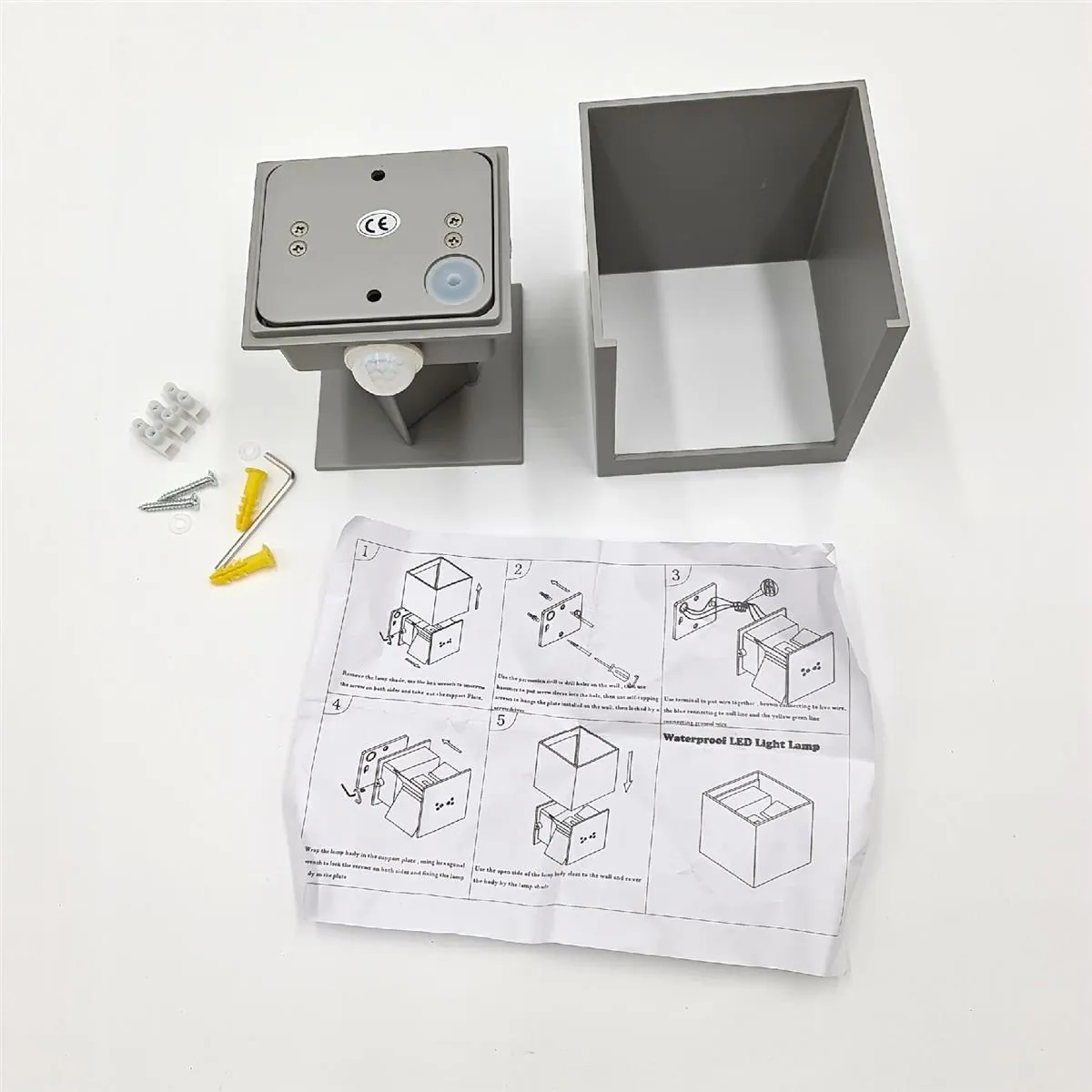 Kingwei LED Wandleuchte Beleuchtung 12W Warmweiß 3000K Bewegungsmelder