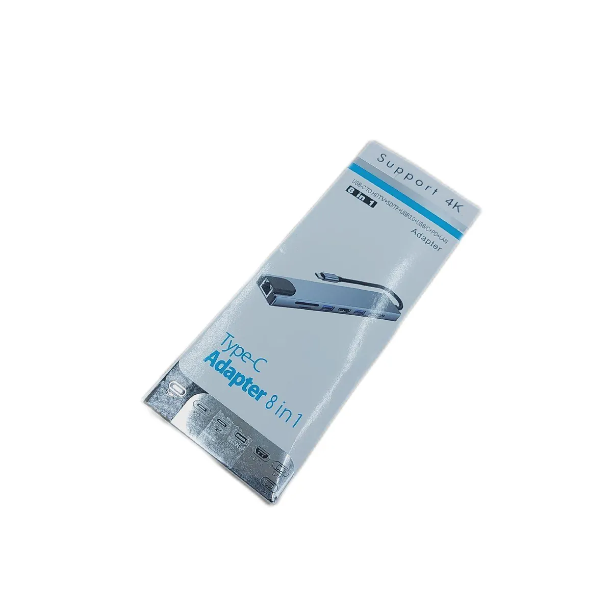 Daakro USB C Hub Adapter Erweiterung 8 In 1 4K HDMI USB