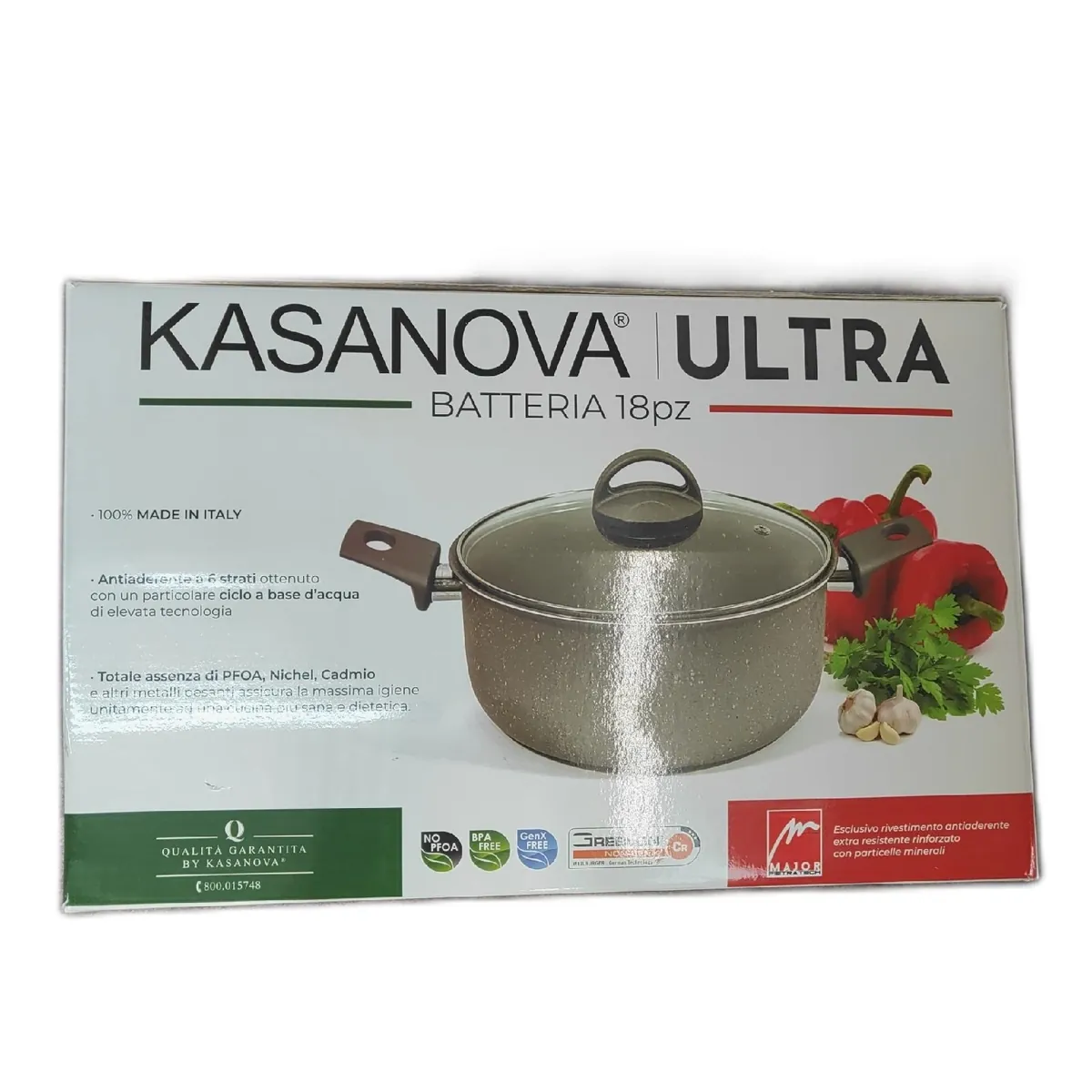 Kasanova Topfset Kochgeschirr Küche langlebige Antihaftbeschichtung für herkömm