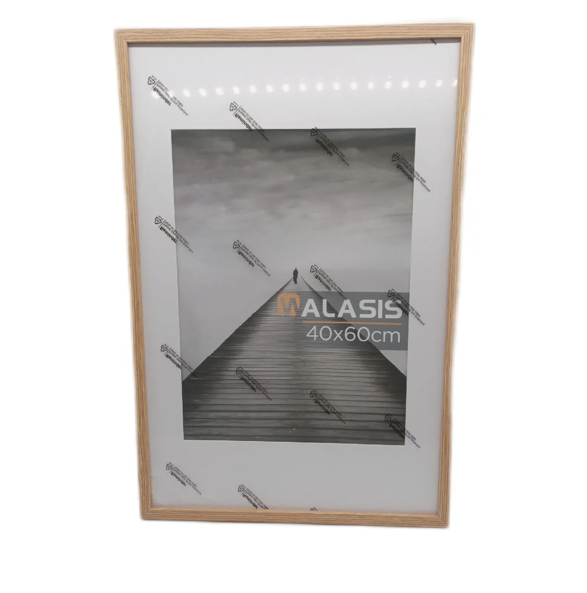Walasis Bilderrahmen 3er Set Passepartout Rahmen 40x60 Holz Fotog