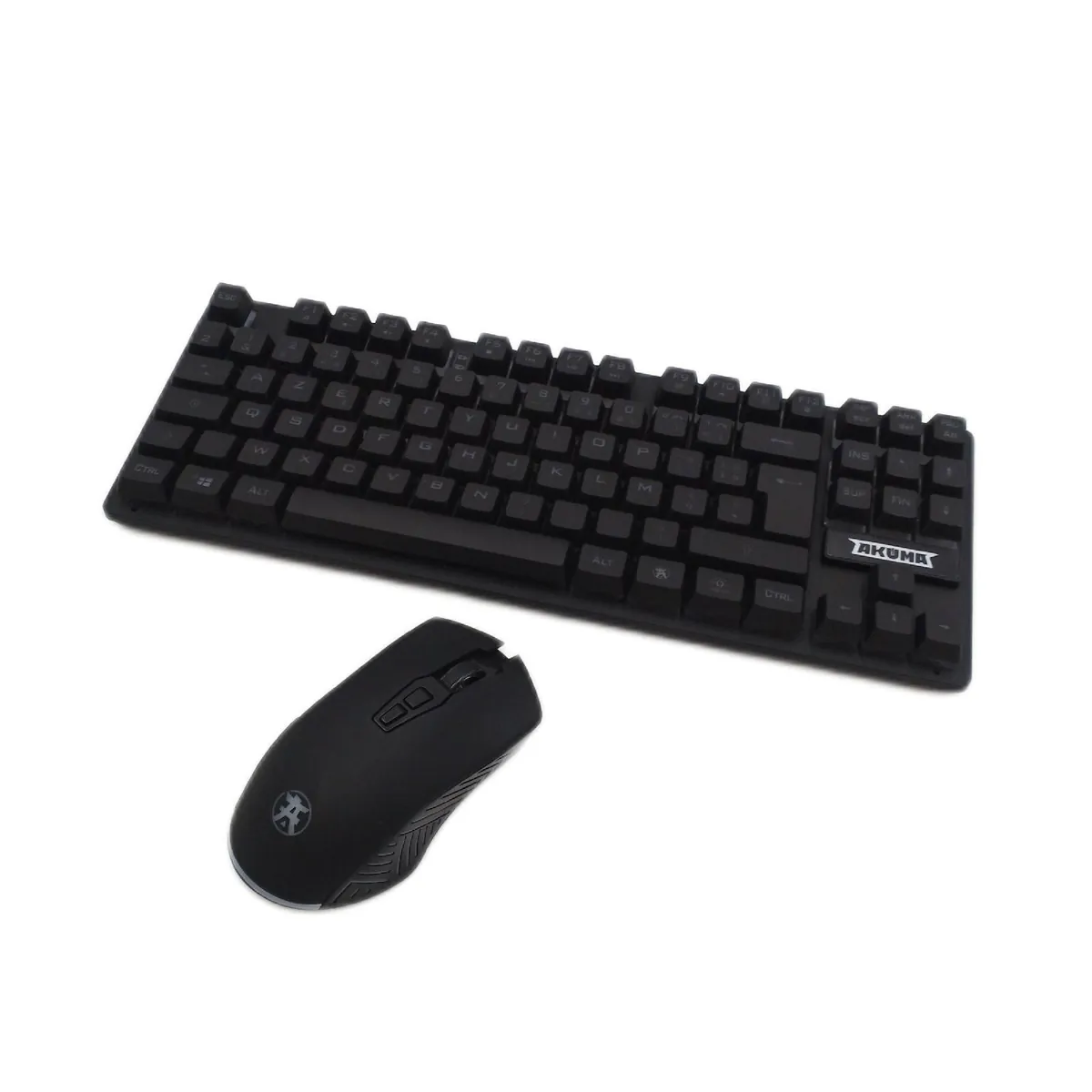 AKUMA C03 WL Tastatur TKL Kabellose, wiederaufladbare Maus Gaming Paket