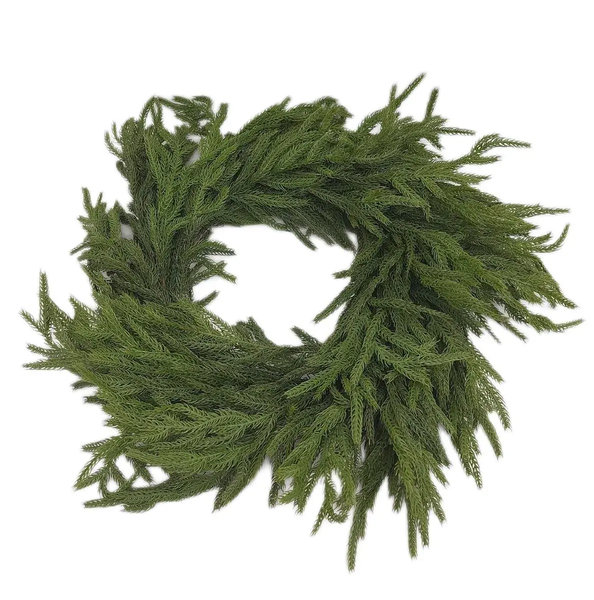 Norfolk Kiefernkranz Haustür Dekoration Weihnachtskranz grün festlich elegant flor