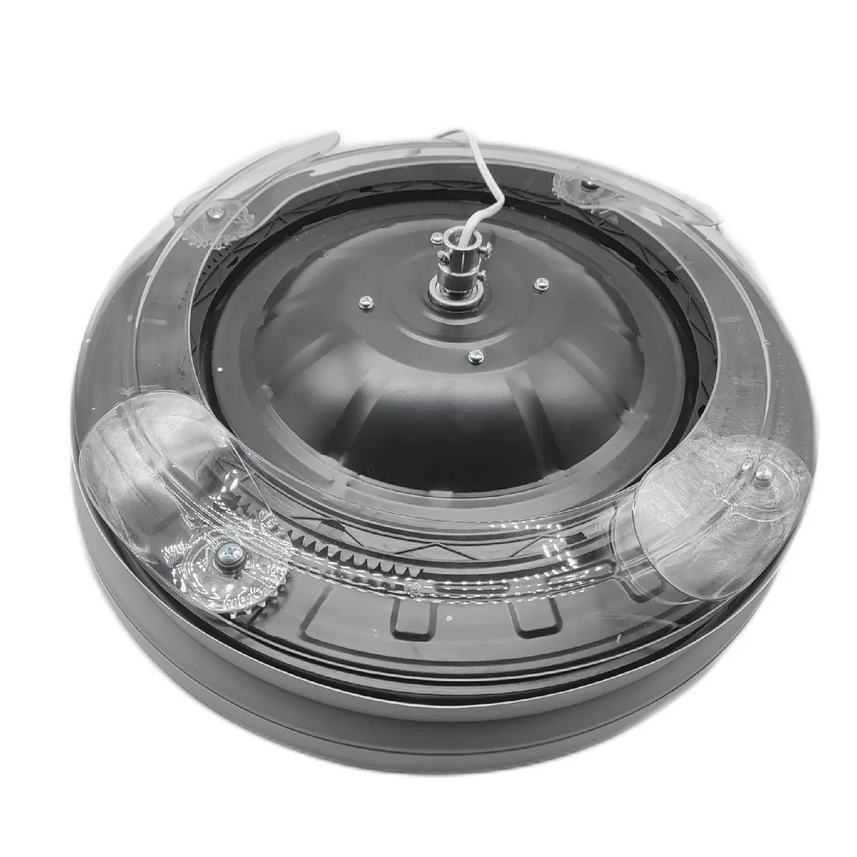 M mimotec Deckenventilator mit Led Licht Weiß Haube Fernbedienung DC Motor