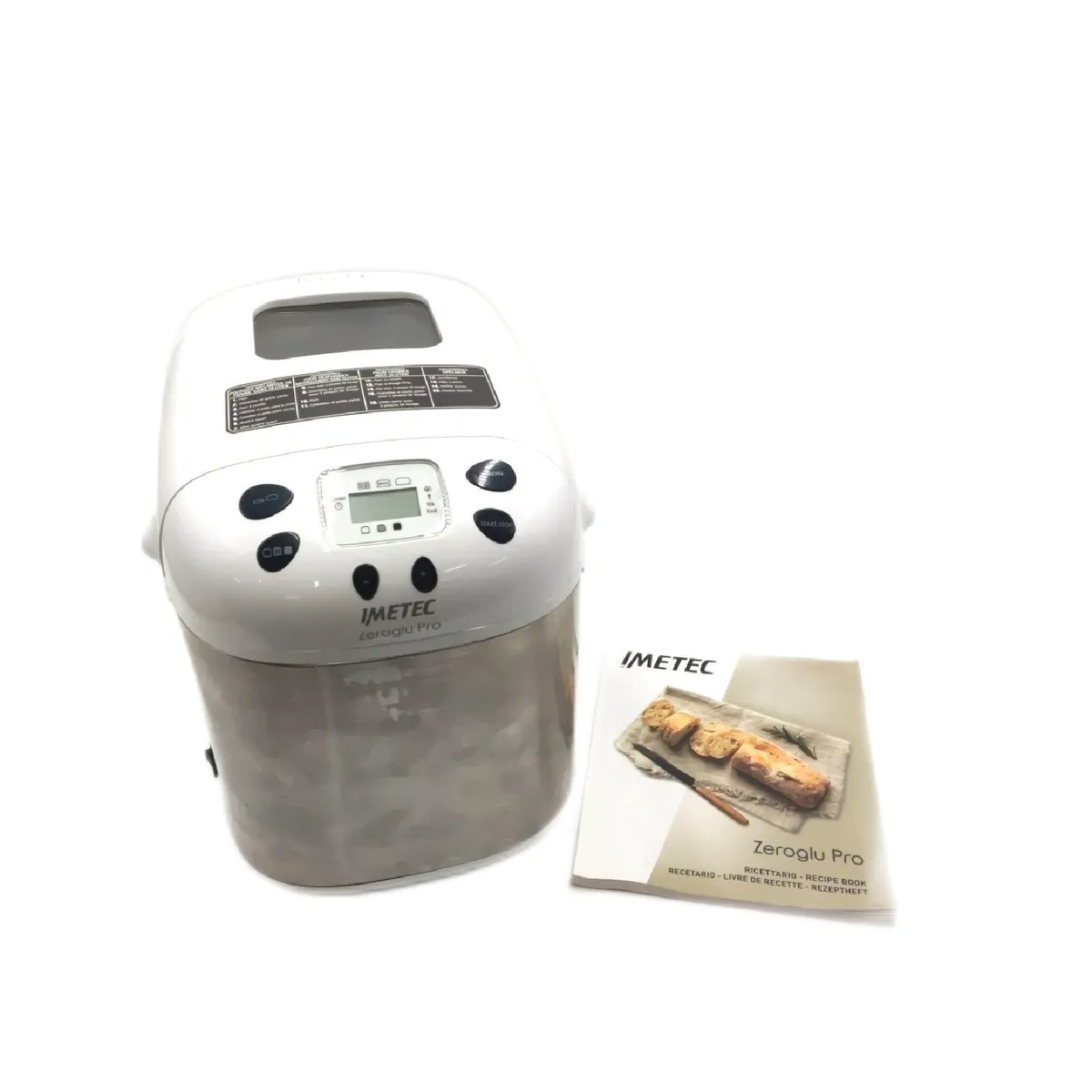 Imetec 7916 Zero Glu Pro glutenfreies Brot Pizza Kuchen stark gebraucht