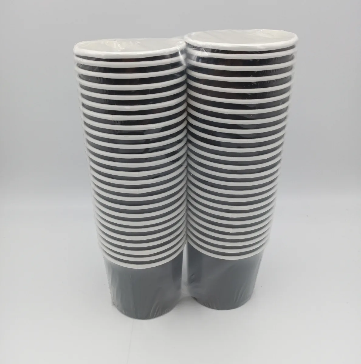MATICAN Einwegbecher Küchenzubehör 325 ml stabil schwarz ideal für Heißget