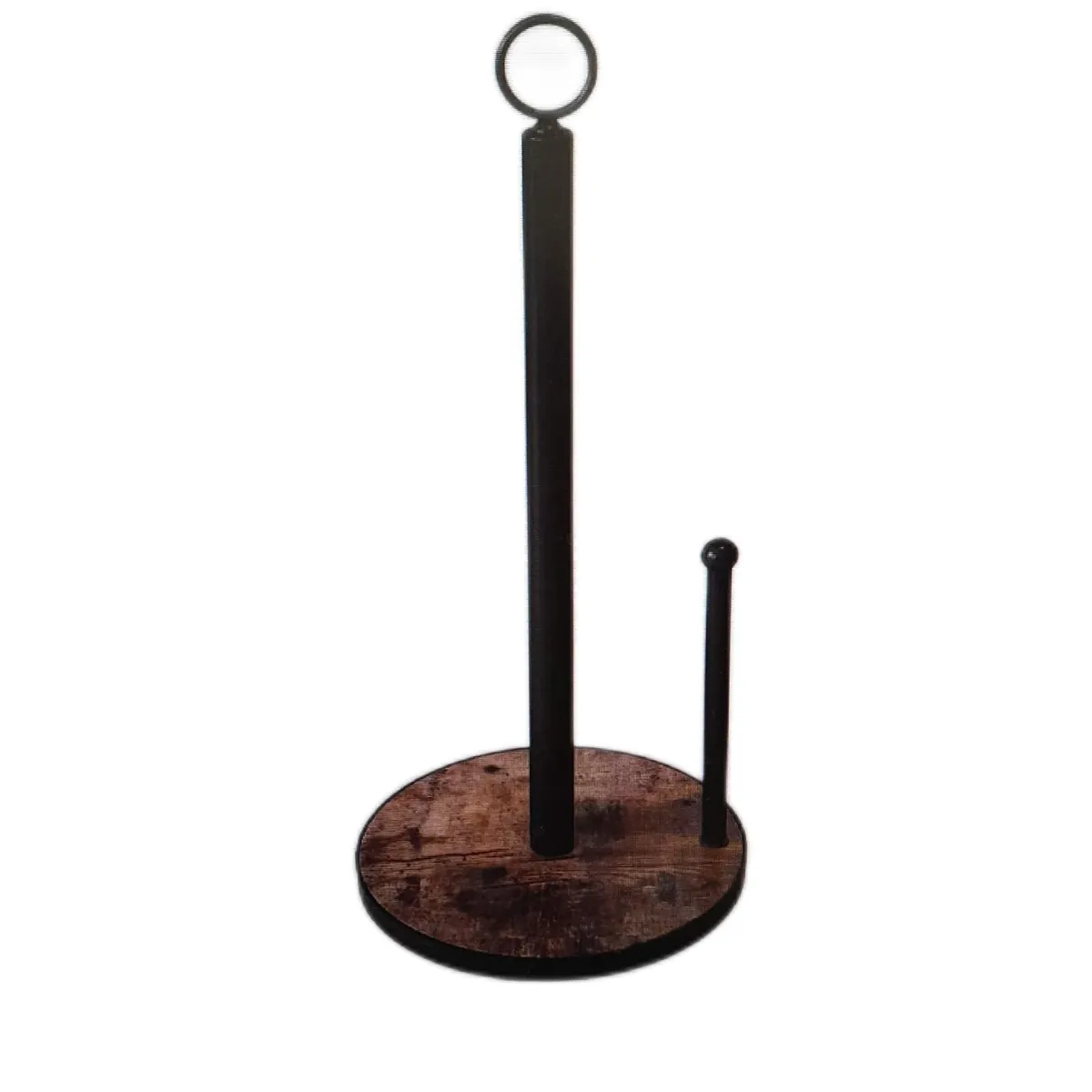 OROPY Küchenrollenhalter Haushaltswaren Holzbasis Landhausstil stabil elegant praktisch