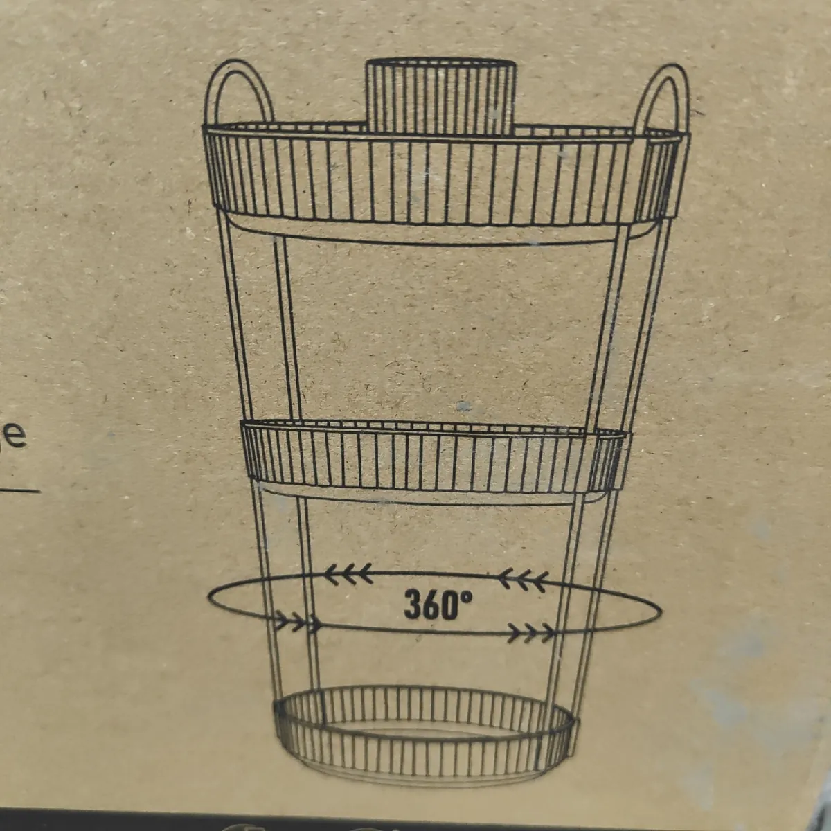 ROLIZOE Make Up Organizer Kosmetikaufbewahrung 360 Grad Drehbar 3 Ebenen