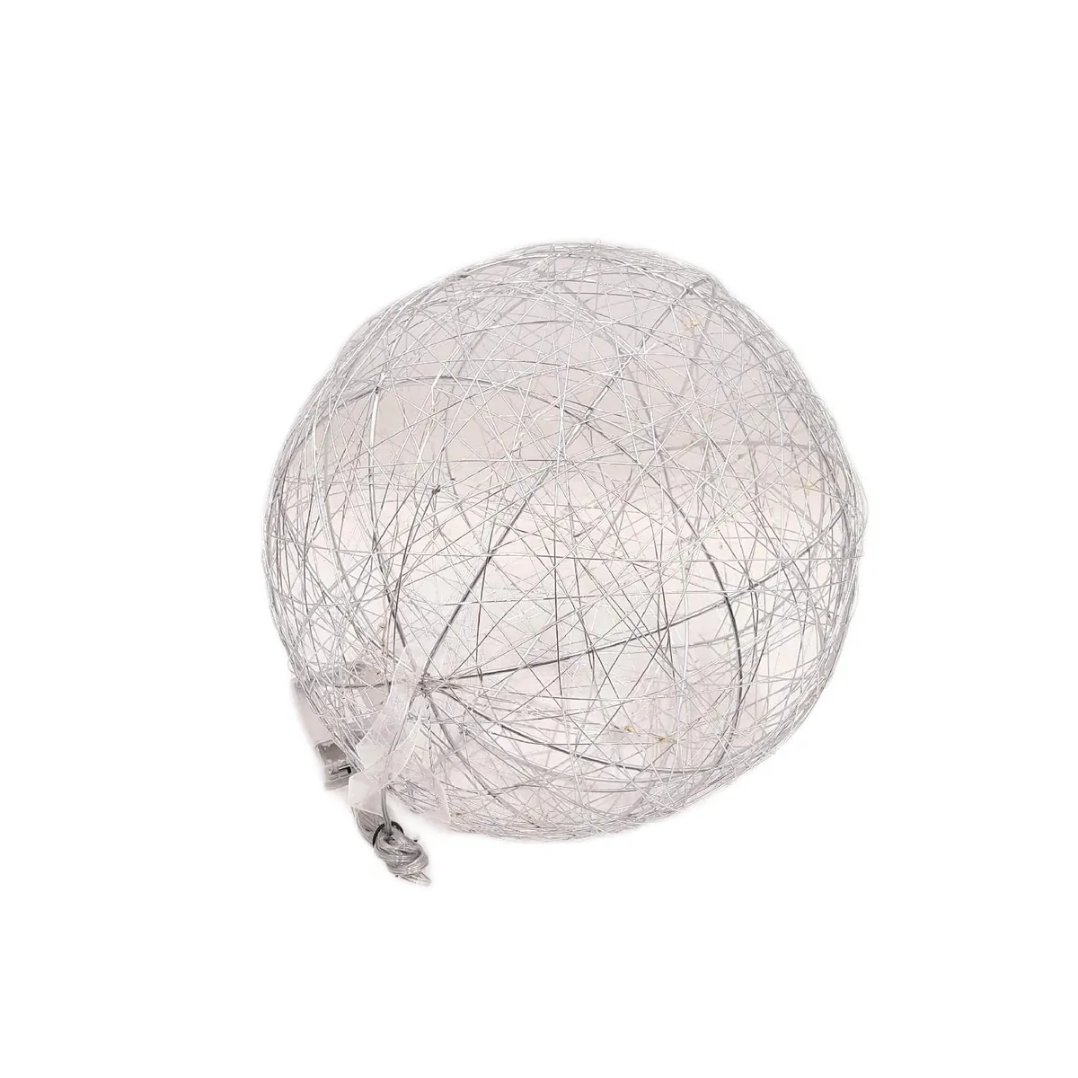 Relaxdays LED Dekokugel Beleuchtung Wohnaccessoires Home langes Kabel batteriebetrieben Atmosphäre