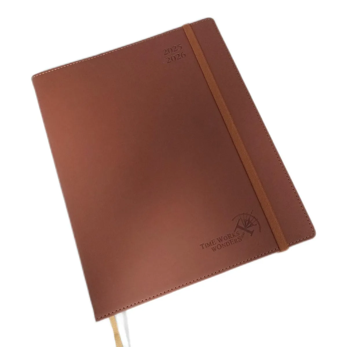 Poprun Kalender Wochenplaner Büro Organizer Softcover PU Leder Terminplanung 2025 2026