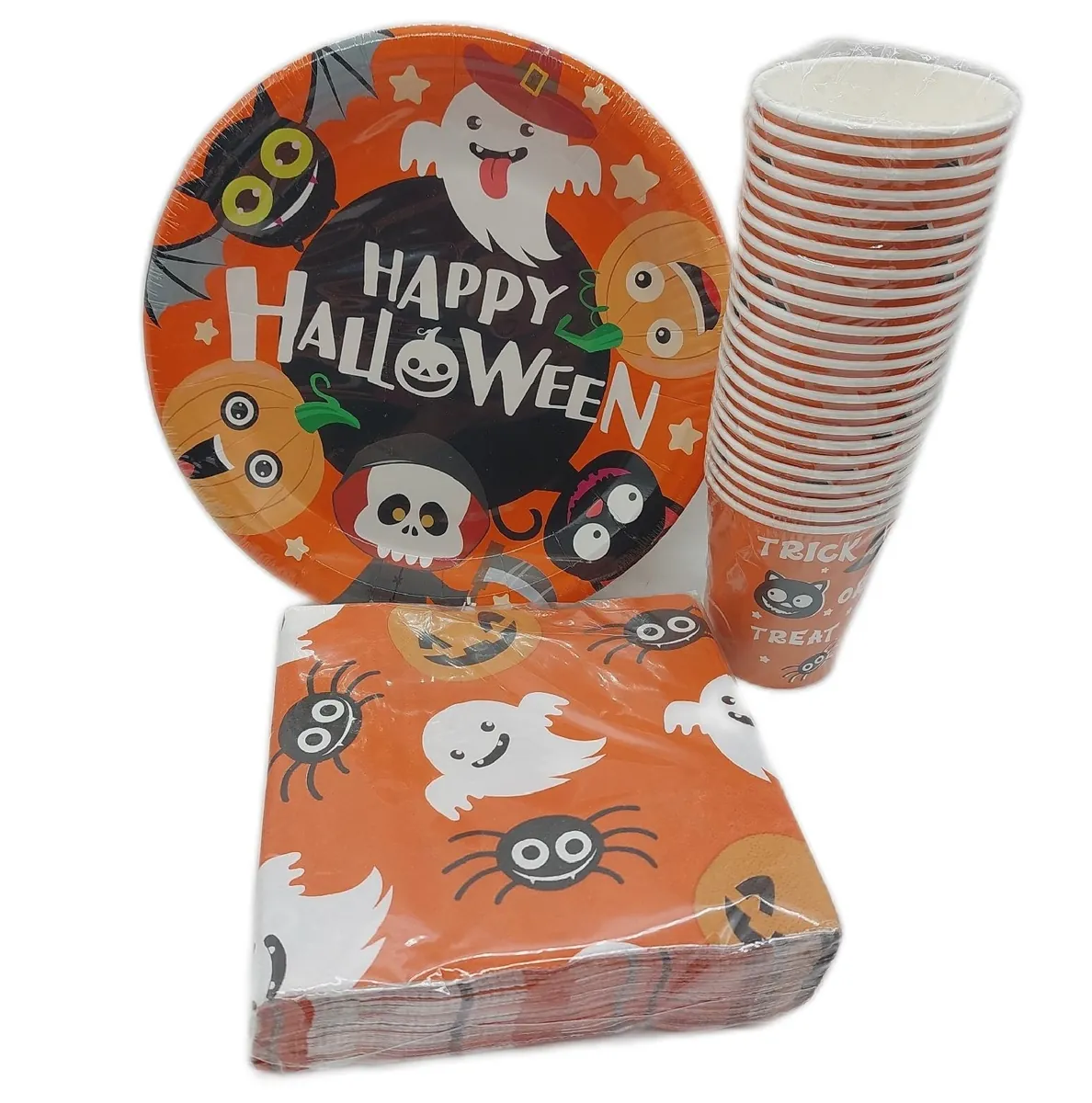 Hemoton Partygeschirr Einweggeschirr Halloween Party Set Einweggeschirr für Halloween