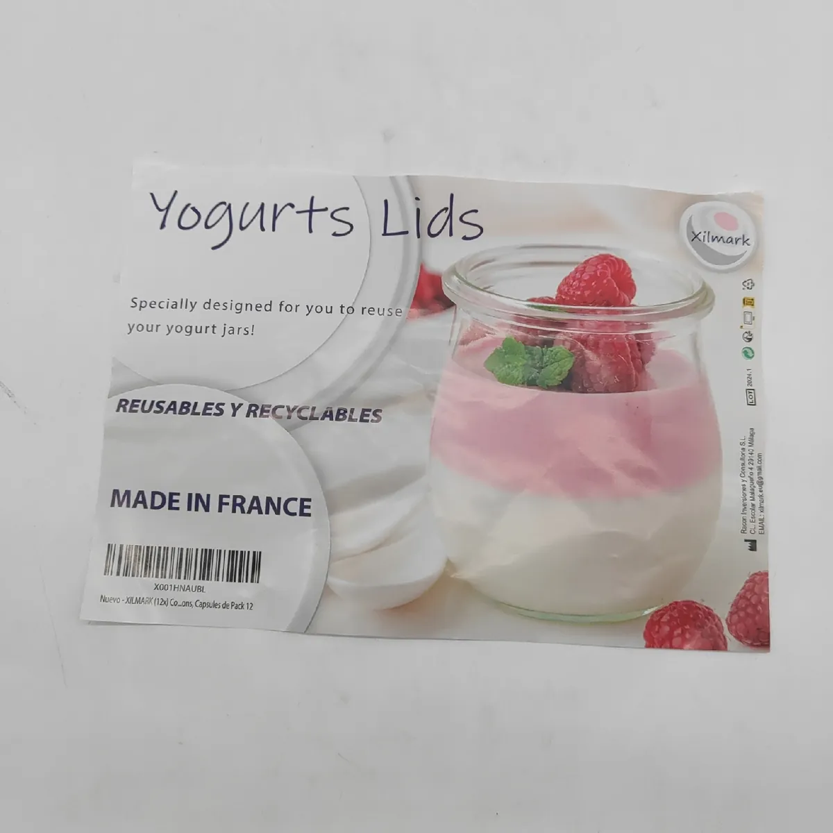 Xilmark Joghurtdeckel Küchenzubehör passend für Joghurtbecher 125