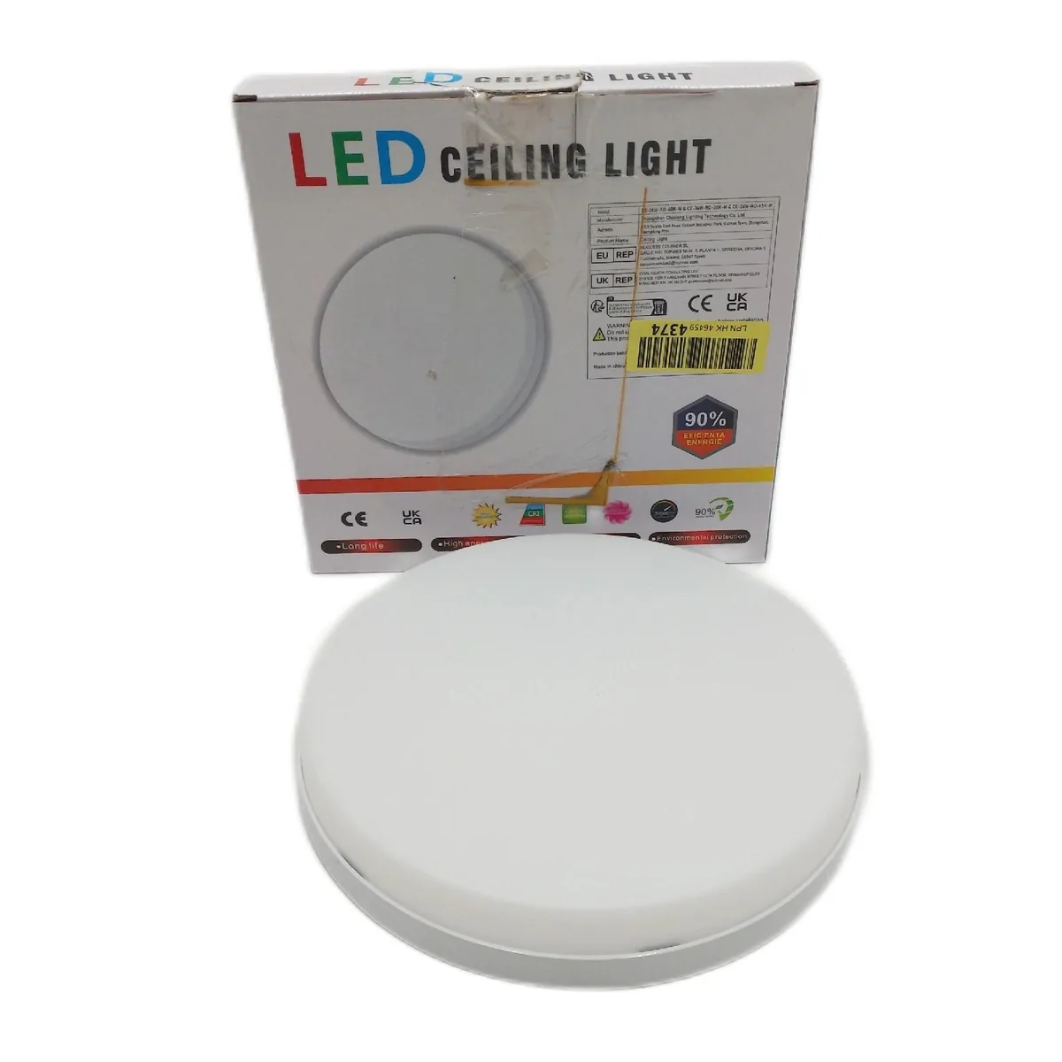 MGEELED Deckenlampe LED Deckenleuchte 36W 4000K 4300LM IP44 Wasserfest R Flach