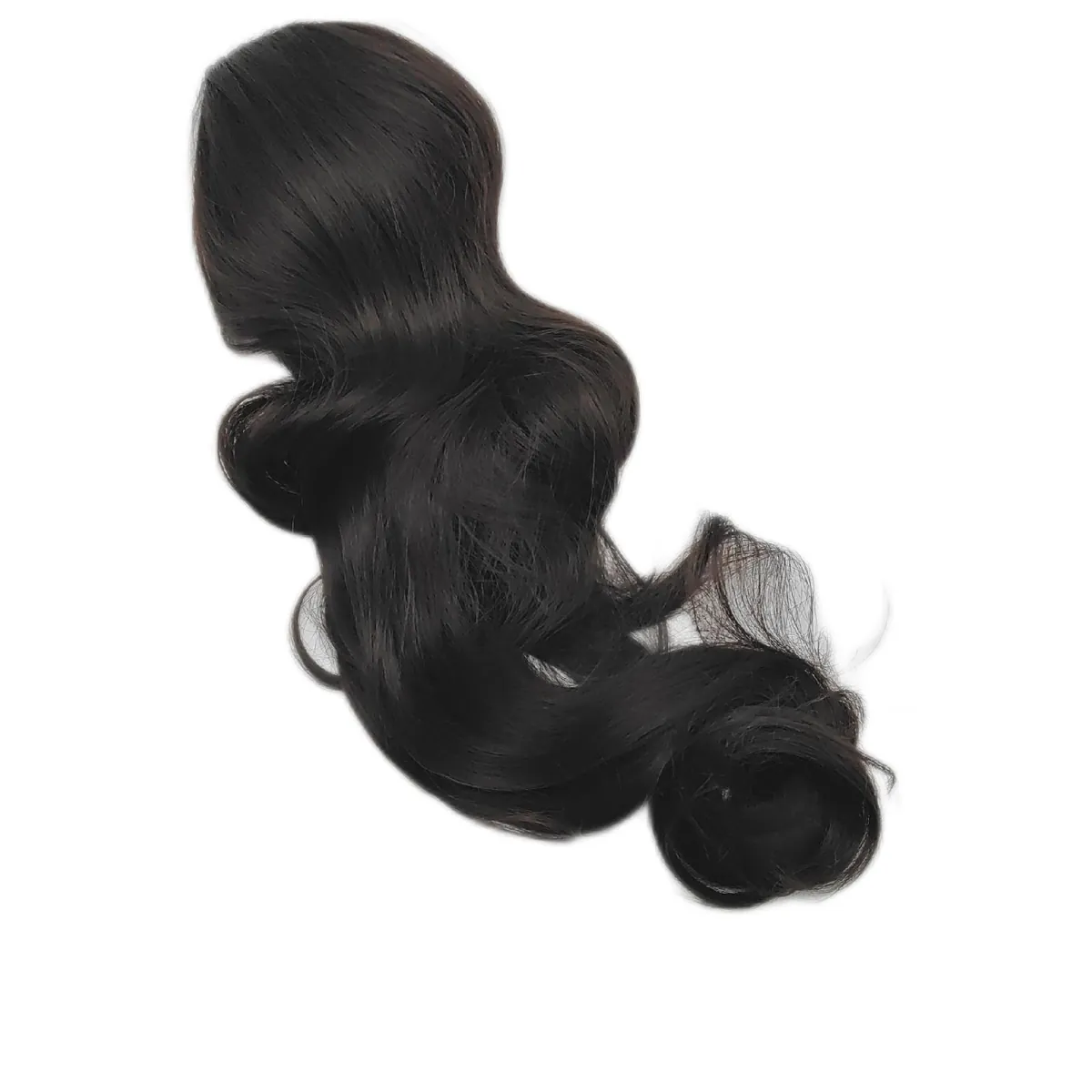FLUFYMOOZ Haarverlängerung Haare Zubehör 66cm Lange Gewellte Pferdeschw