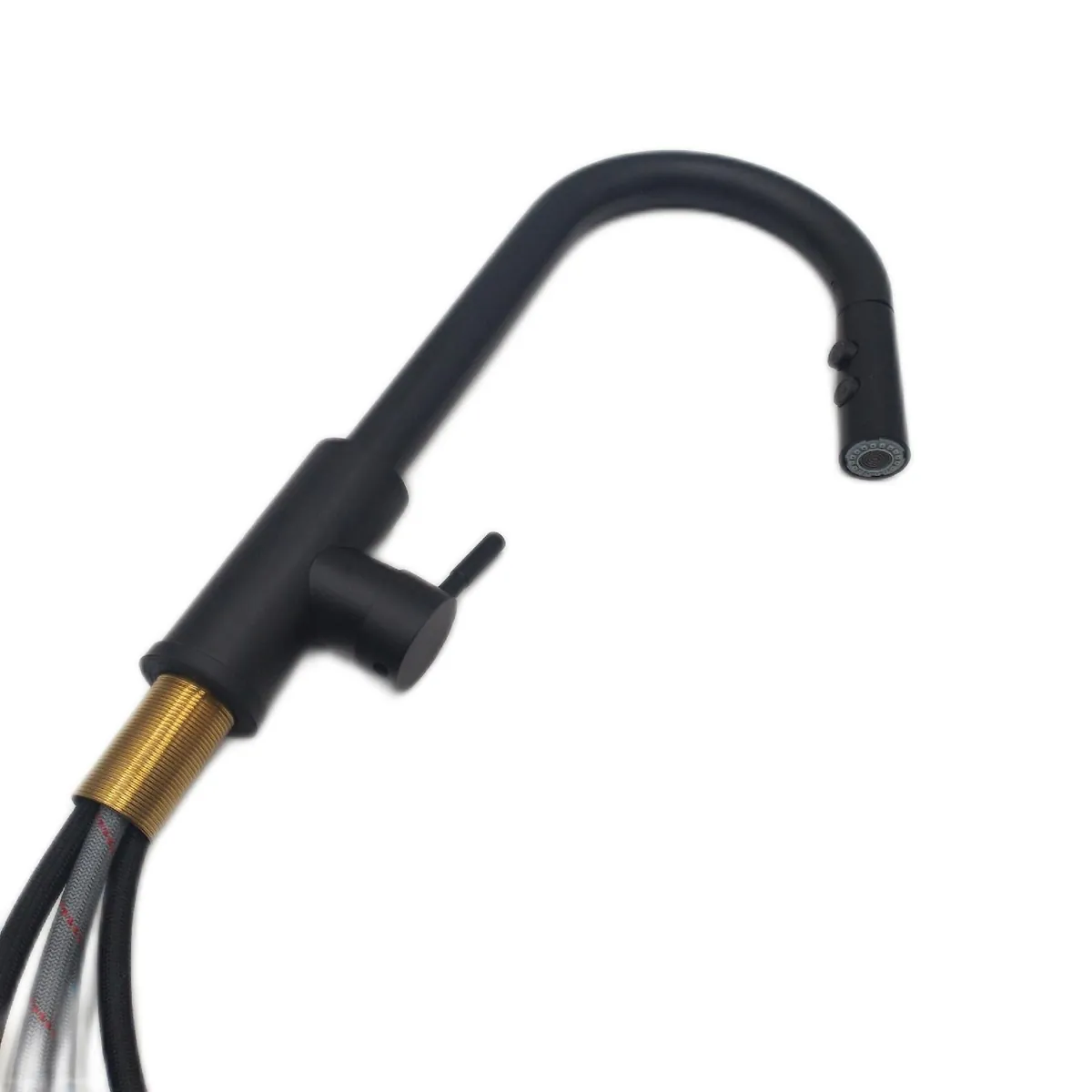 Schwarz Wasserhahn Ausziehbar Armatur Küche Küchenarmatur Flexibel Modern Design Funktional