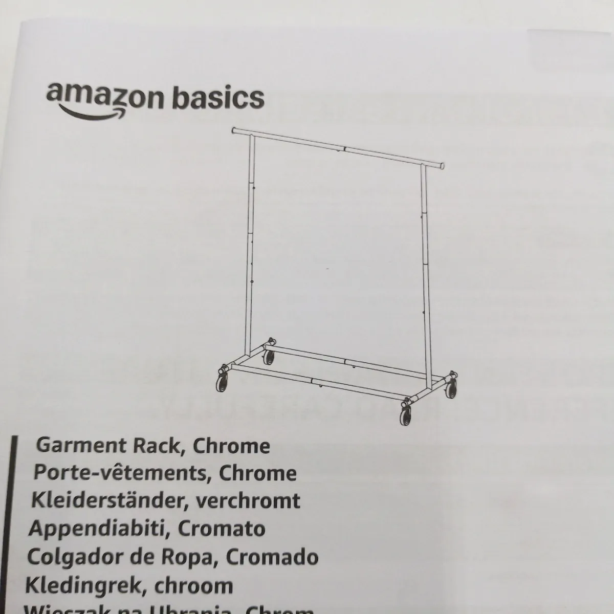 Amazon Basics Kleiderständer Garderobe Hausrat Chrom stabil modern platzsparend
