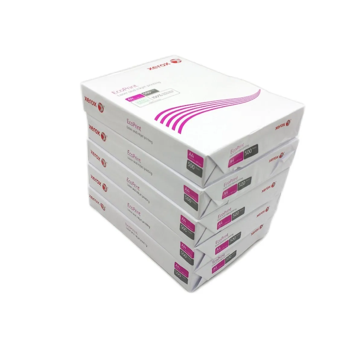 Xerox EcoPrint Kopierpapier 75gm² A4 weiß holzfrei ECF 1 Karton 5 Packungen Copy