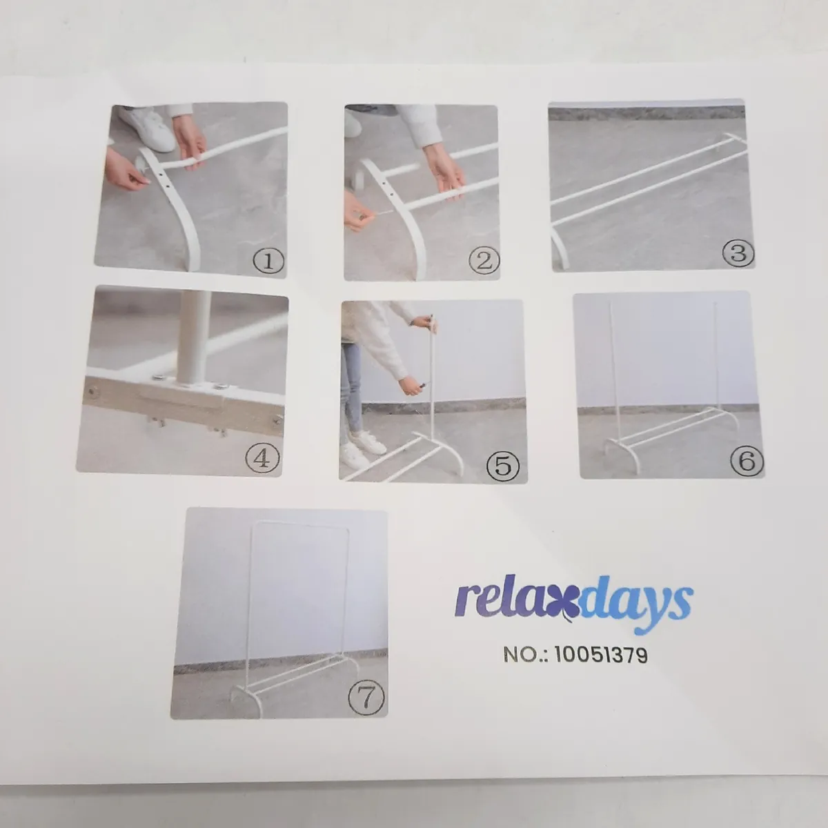 Relaxdays Kleiderständer Garderoben Möbel HBT 150 x 110 x 40