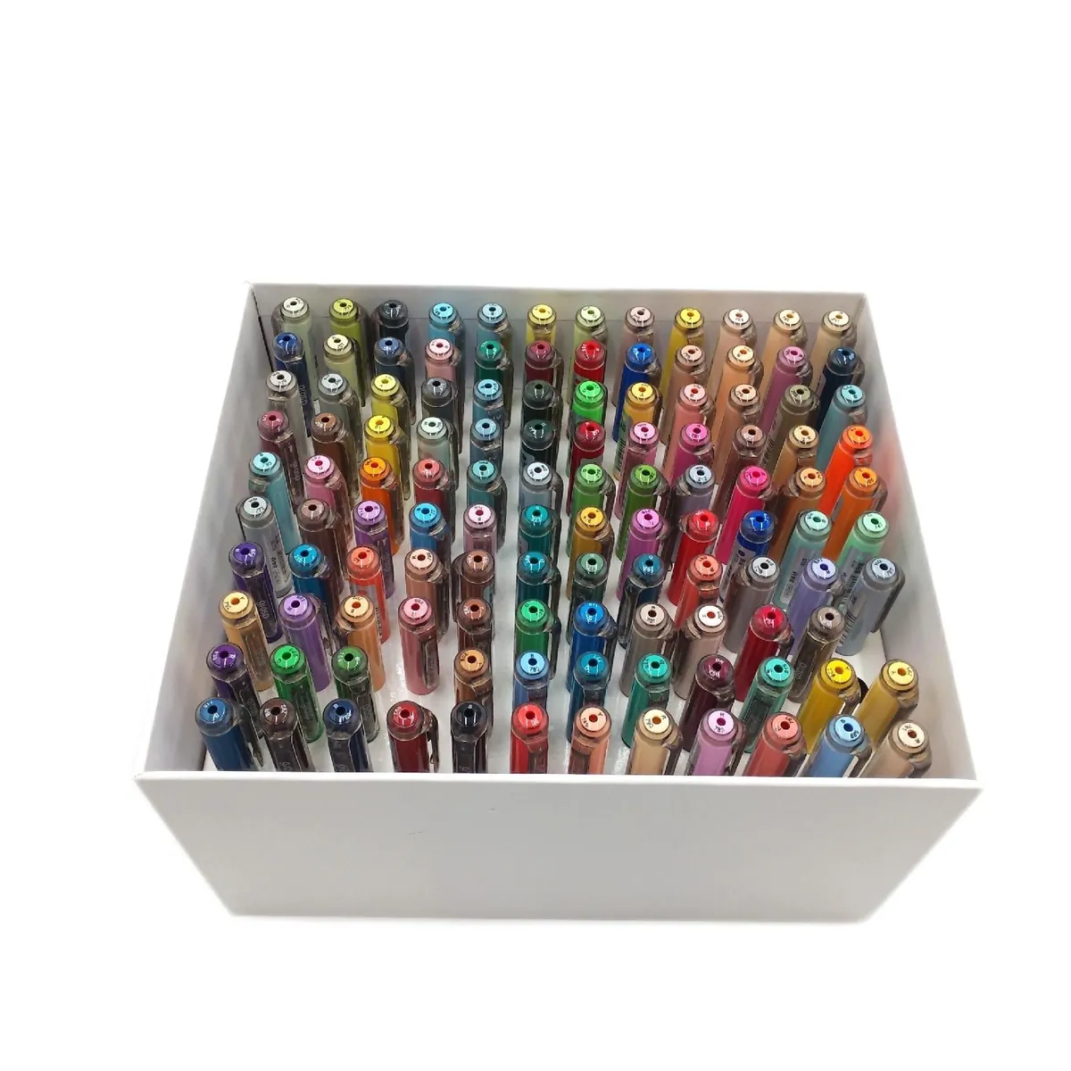 VividHues 118 teilig Acrylfarben Marker Pinsel Holz zwei Stifte fehlen