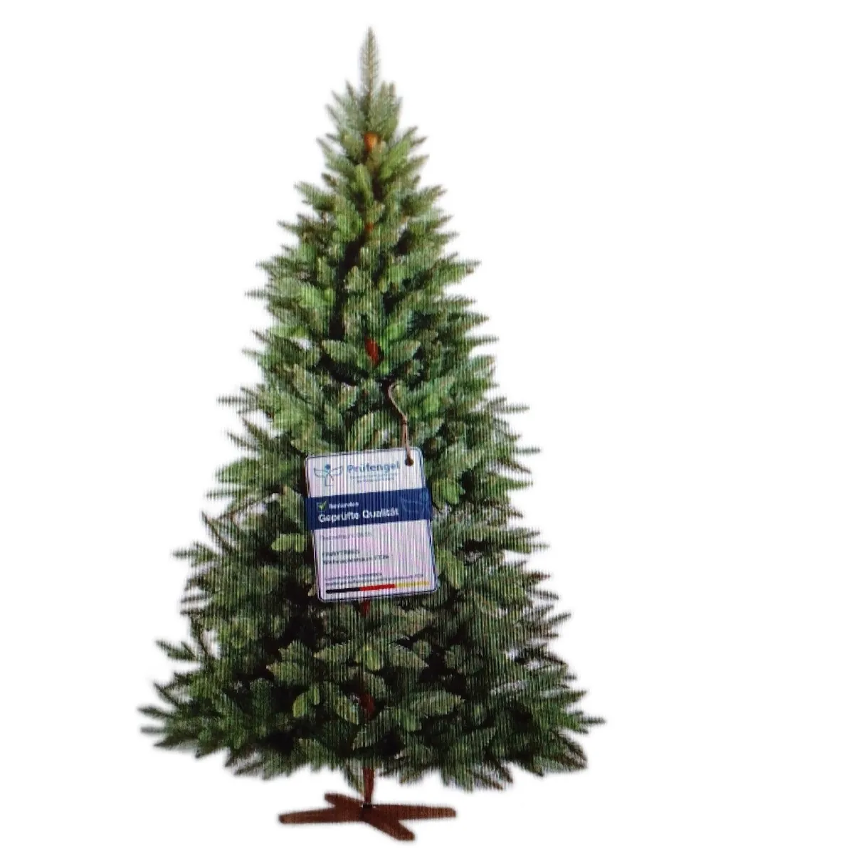 FAIRYTREES Weihnachtsbaum künstlich Nordmanntanne Premium 220 cm Naturgetreue",