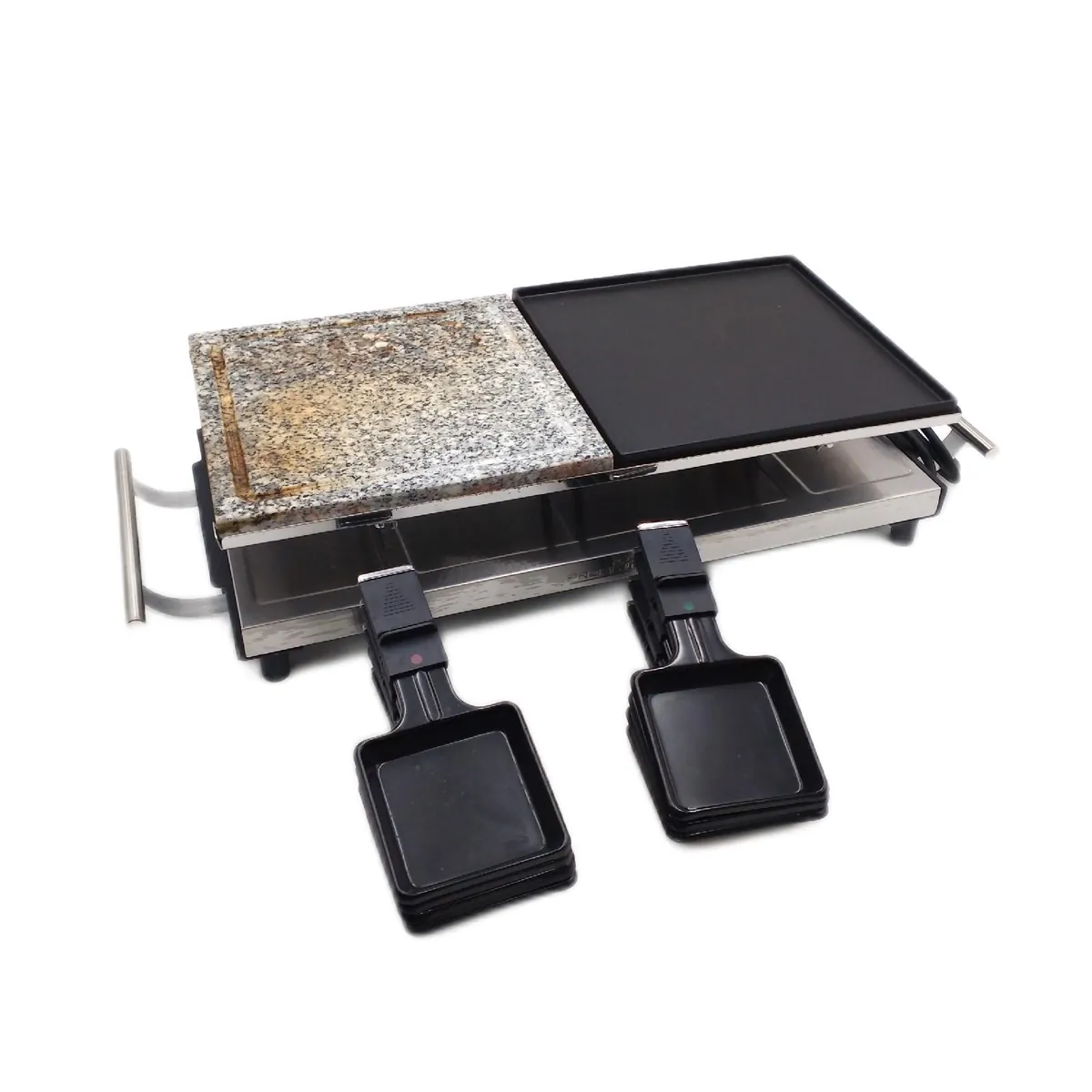 ProfiCook Raclette 10 Personen Pfanne fehlt starke Gebrauchsspuren