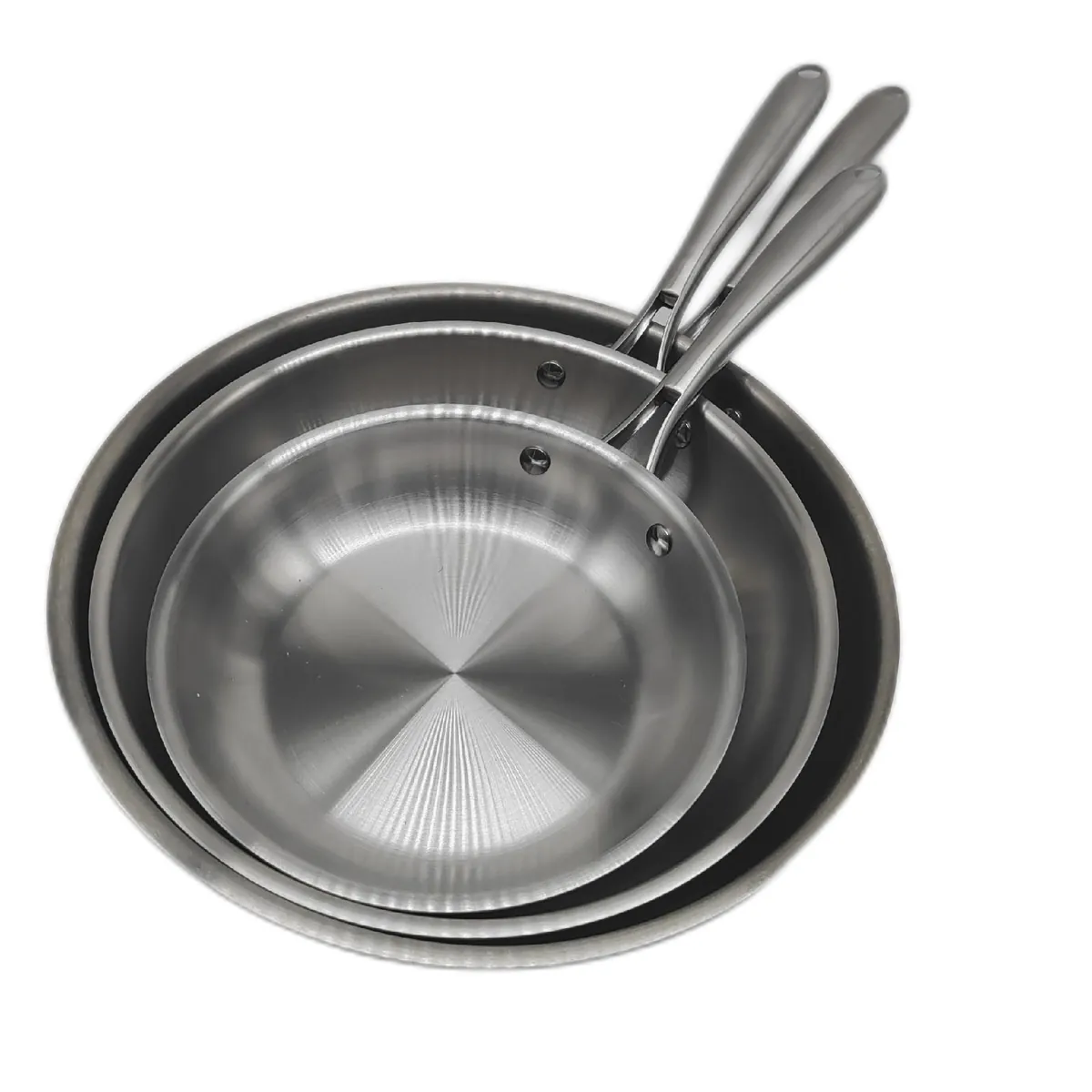 COOKNANO Pfannenset Kochgeschirr Edelstahl 20 26 30 cm Koch