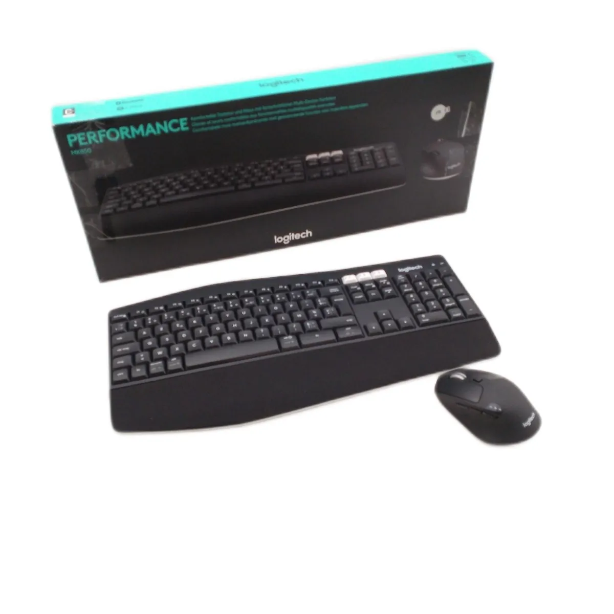 Logitech Tastatur und Maus Set Computer Zubehör MK850 Combo Kabellos Komfort