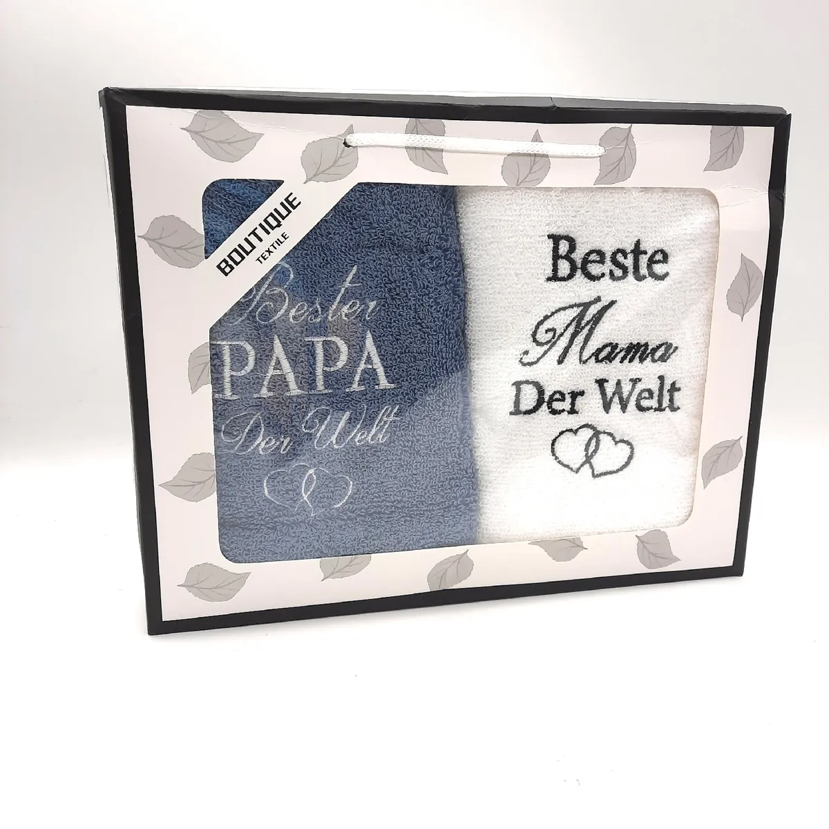 Rebundex Handtuch Haushalt Textilien Kuschelig weich Geschenk Mama Papa Geburtstag 35 x
