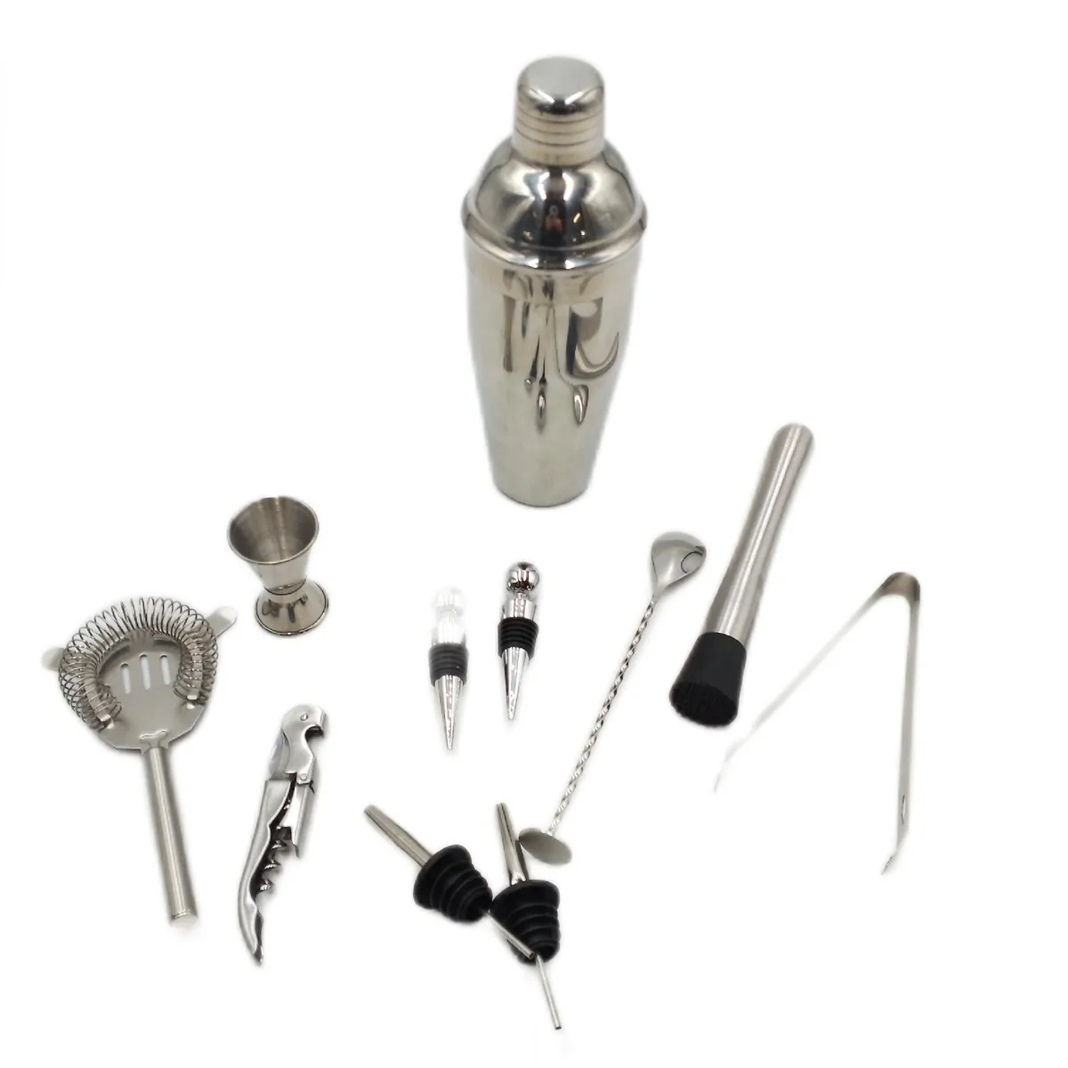 Cocktail Shaker Set Esmula 750ML 12 Teilig Edelstahl unvollständig ohne Holz