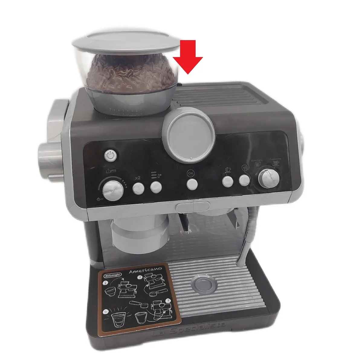 Casdon DeLonghi Barista Kaffeemaschine Spielzeug Kinder Batteriefach defekt Ab