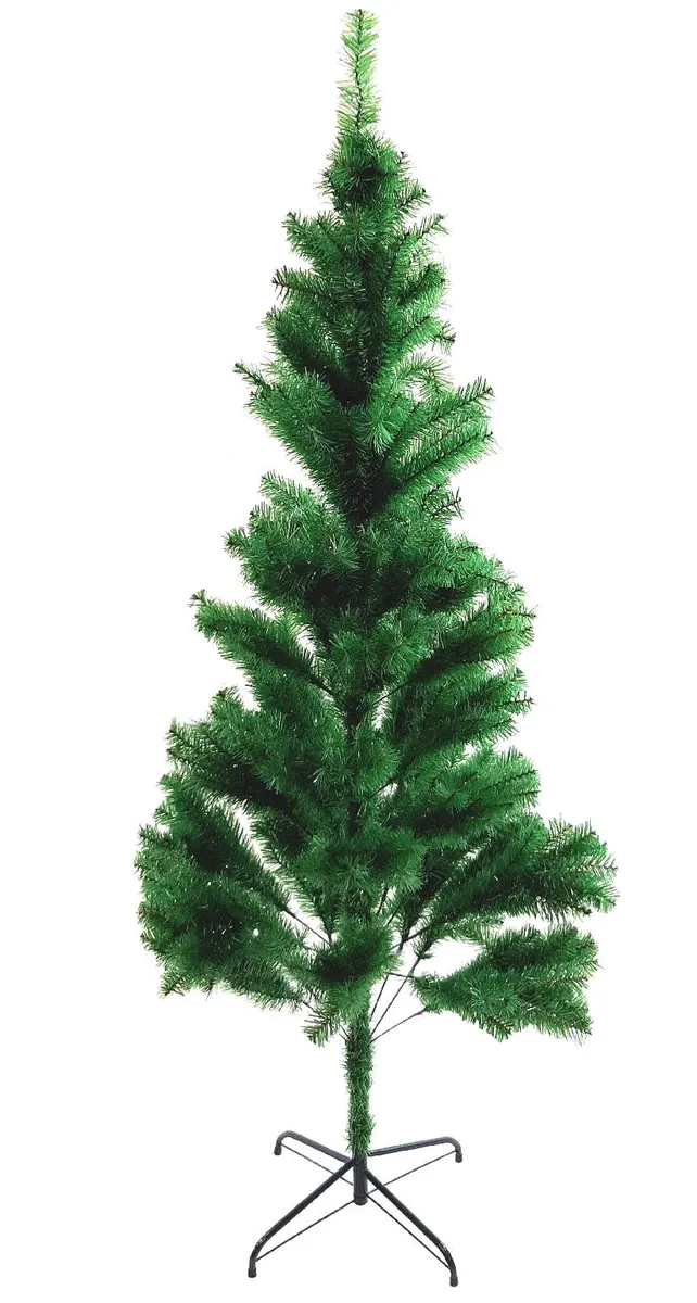 SOLAGUA Weihnachtsbaum Weihnachtsdekoration Lametta Blatt Tanne 180 cm Glitzergrun