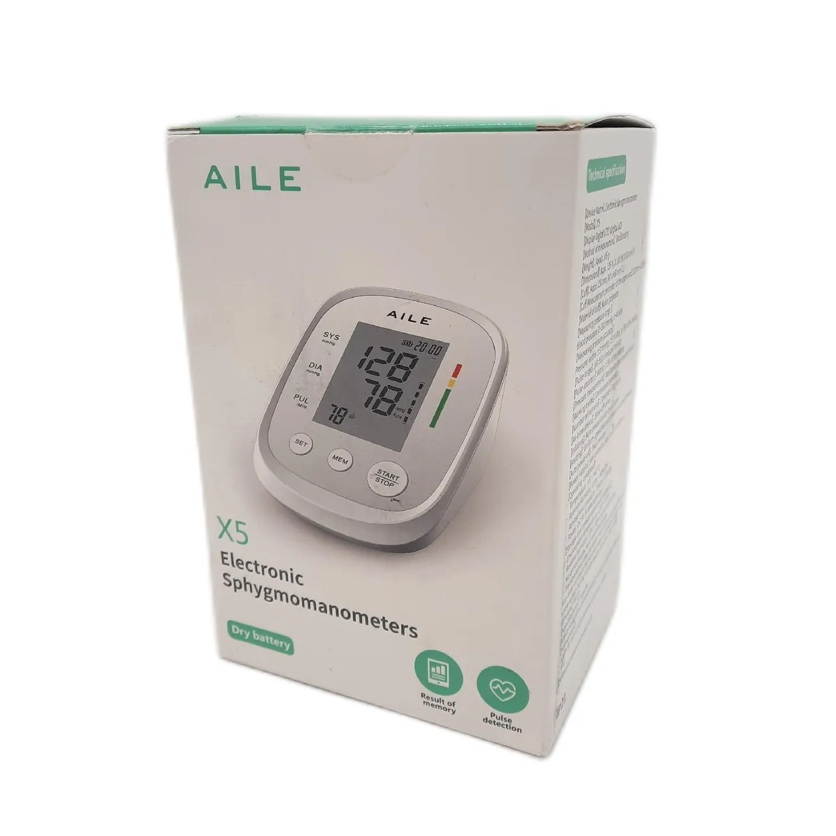 AILE Blutdruckmessgerät Gesundheit Persönlicher Monitor Präzision Messgeräte für Herz Kontrolle