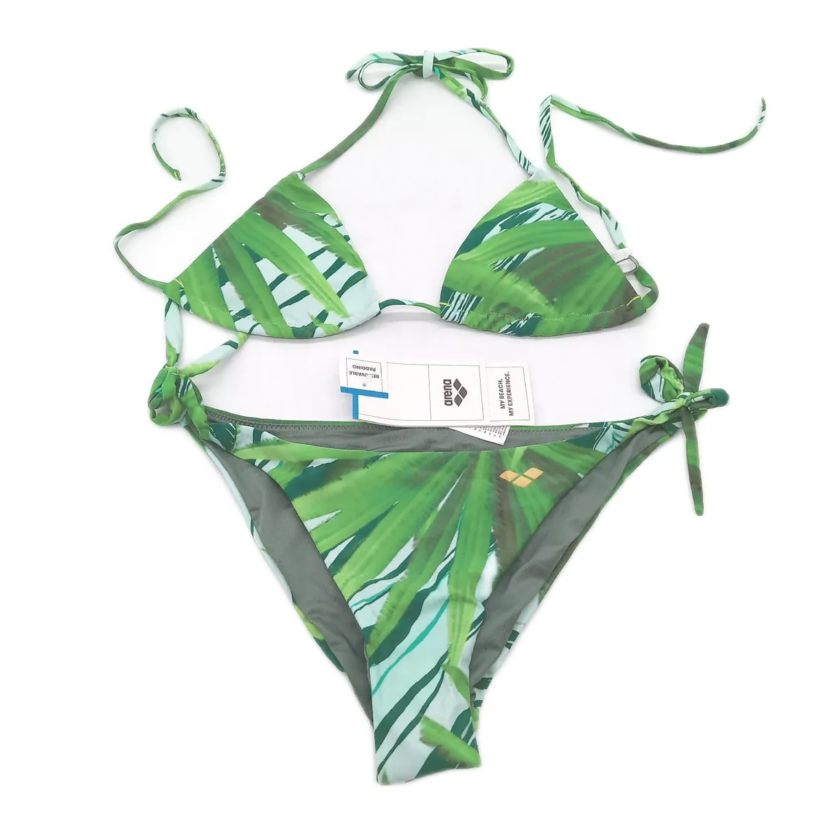 arena Bikini Damenbekleidung Allover Triangel Herausnehmbare Polsterung Schnelltrock