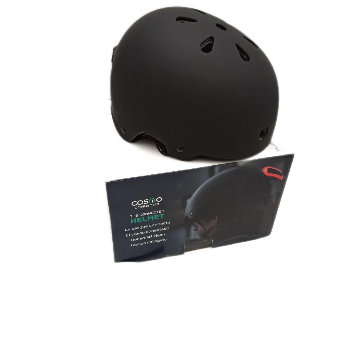 Cosmo Connected Cosmo Evasion Intelligenter Fahrrad Rollerhelm Schwarz S M ohne Licht