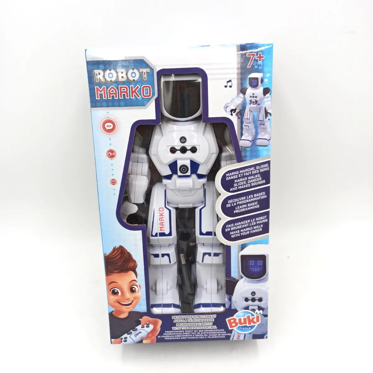 BUKI Roboter Spielzeug Kinder Spielwaren Marko Entdeckungsspielzeug Lernspaß spielend