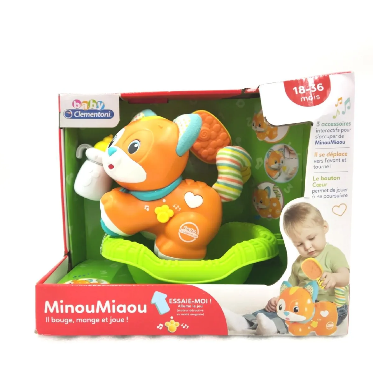 Clementoni Babyspielzeug Spielwaren 52505 Minou Miaou interaktives Lernspiel