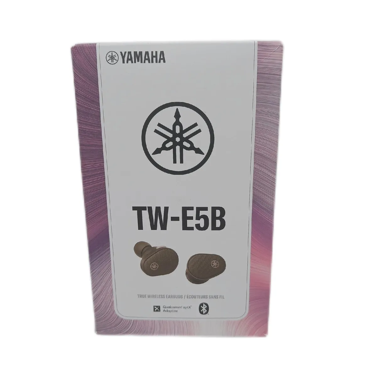 Yamaha TW-E5B True Wireless Earbuds – Ohrhörer in Ladecase mit True Sound, aptX Adaptive, Game Mode, Ambient Sound, Listening Care und eingebautem Mikrofon – In Braun
