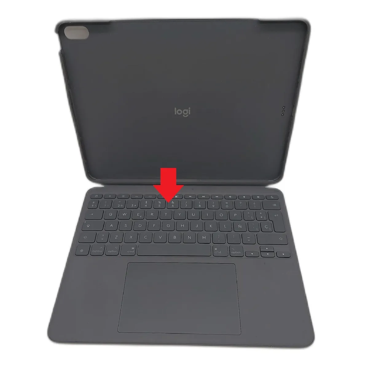 Logi Tastatur Hülle Schutzhülle iPad Air Spanisches Layout QWERTY